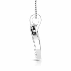 Jewelove™ Pendants & Earrings Beautiful Platinum with Diamond Pendant Set for Women JL PT P 2420