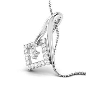 Jewelove™ Pendants & Earrings Beautiful Platinum with Diamond Pendant Set  for Women JL PT P 2421