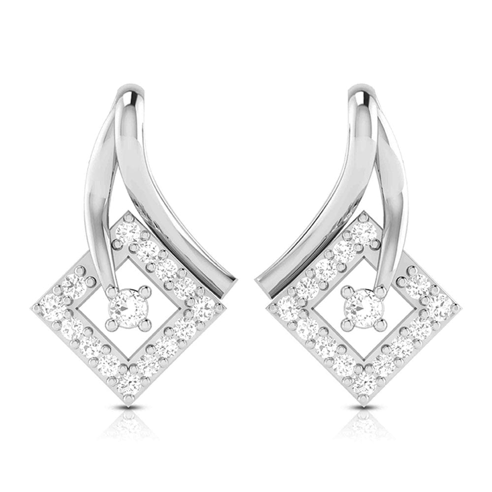 Jewelove™ Pendants & Earrings Beautiful Platinum with Diamond Pendant Set  for Women JL PT P 2421