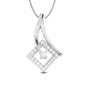 Jewelove™ Pendants & Earrings Pendant only Beautiful Platinum with Diamond Pendant Set  for Women JL PT P 2421