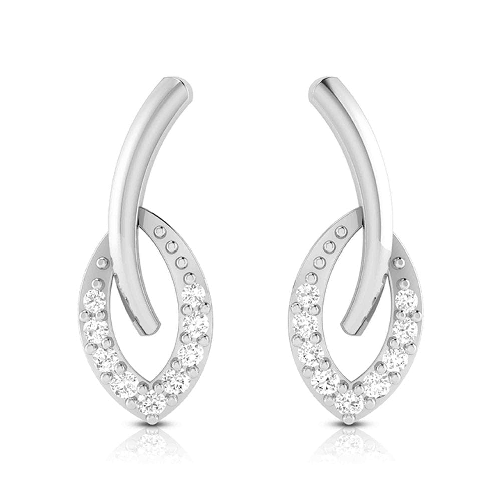 Jewelove™ Pendants & Earrings Beautiful Platinum with Diamond Pendant Set for Women JL PT P 2422