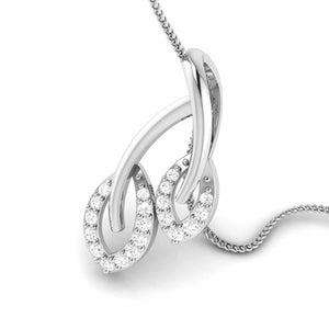 Jewelove™ Pendants & Earrings Beautiful Platinum with Diamond Pendant Set for Women JL PT P 2422