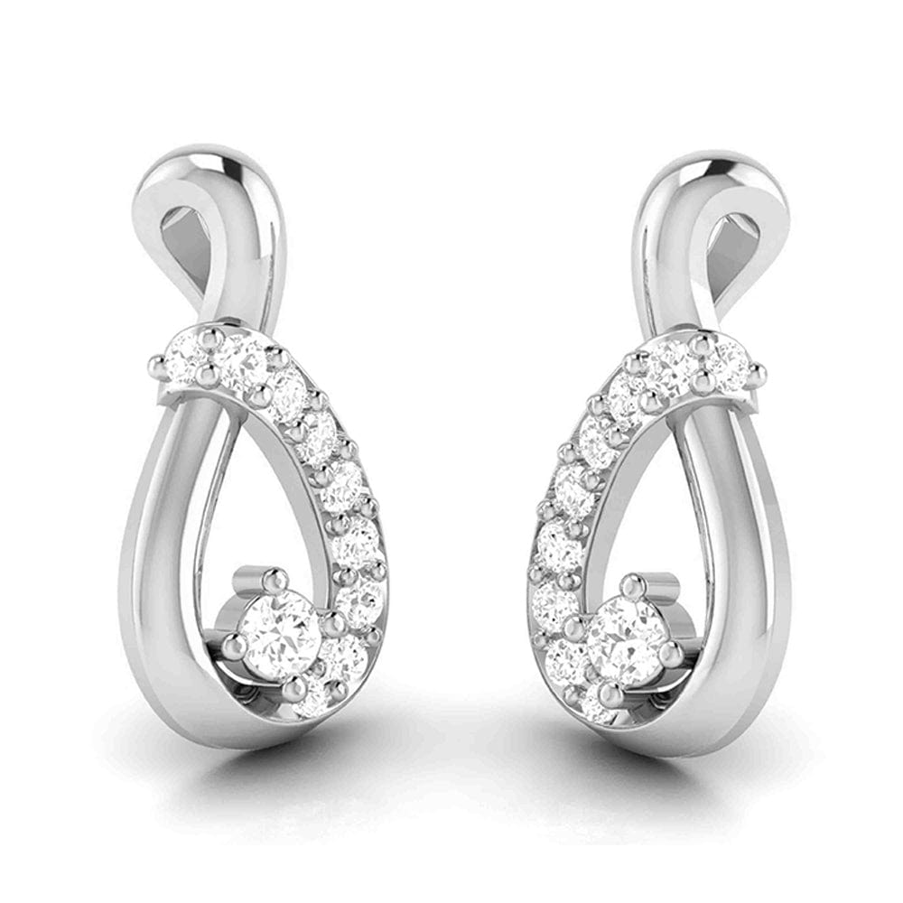 Jewelove™ Pendants & Earrings Beautiful Platinum with Diamond Pendant Set for Women  JL PT P 2423