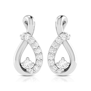 Jewelove™ Pendants & Earrings Beautiful Platinum with Diamond Pendant Set for Women  JL PT P 2423