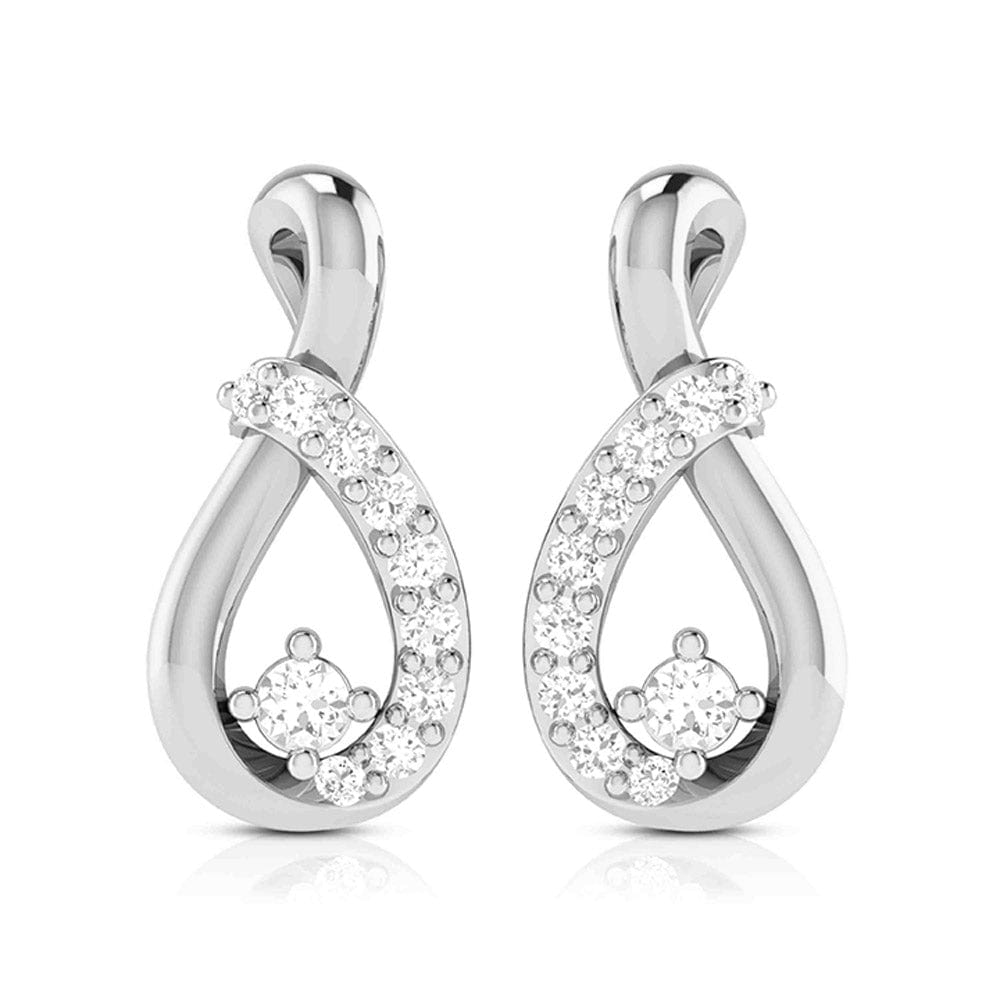 Jewelove™ Pendants & Earrings Beautiful Platinum with Diamond Pendant Set for Women  JL PT P 2423