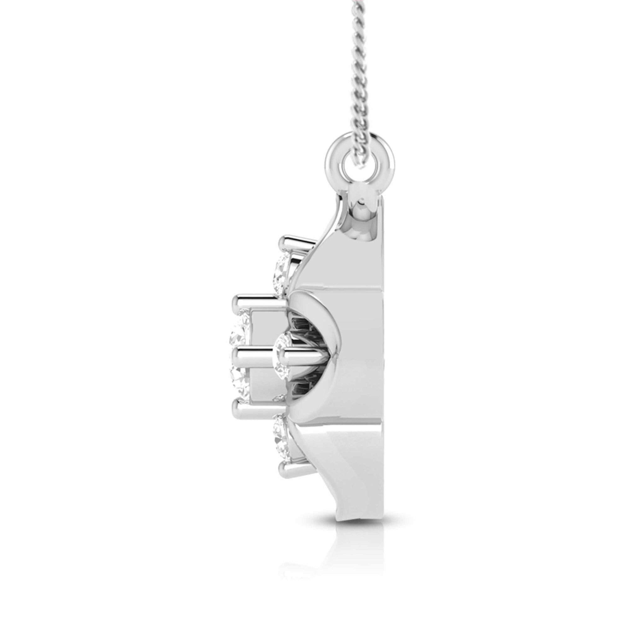 Jewelove™ Pendants & Earrings Beautiful Platinum with Diamond Pendant Set for Women JL PT P 2424