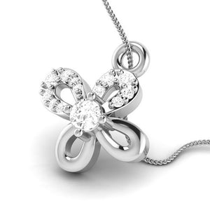 Jewelove™ Pendants & Earrings Beautiful Platinum with Diamond Pendant Set for Women JL PT P 2425