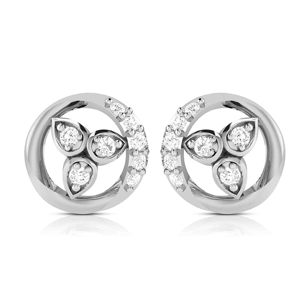 Jewelove™ Pendants & Earrings Beautiful Platinum with Diamond Pendant Set for Women JL PT P 2426