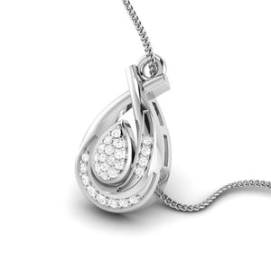 Jewelove™ Pendants & Earrings Beautiful Platinum with Diamond Pendant Set for Women JL PT P 2449