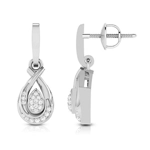 Jewelove™ Pendants & Earrings Beautiful Platinum with Diamond Pendant Set for Women JL PT P 2449