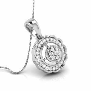 Jewelove™ Pendants & Earrings Beautiful Platinum with Diamond Pendant Set for Women JL PT P 2451