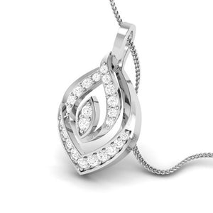 Jewelove™ Pendants & Earrings Beautiful Platinum with Diamond Pendant Set  JL PT P 2440