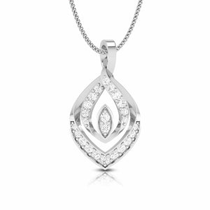 Jewelove™ Pendants & Earrings Pendant only Beautiful Platinum with Diamond Pendant Set  JL PT P 2440