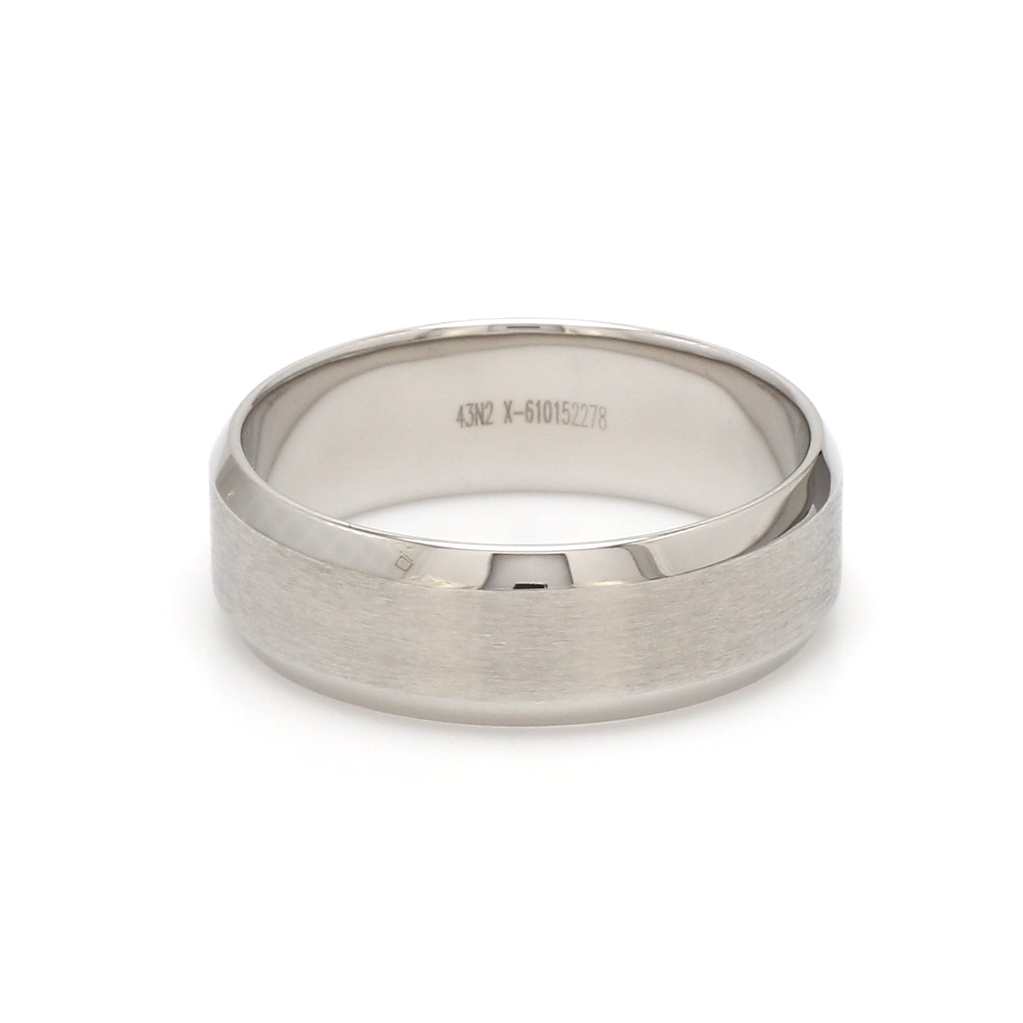 Solid Platinum 5 mm Comfort Fit Wedding Band Ring Size 5.5 - Walmart.com