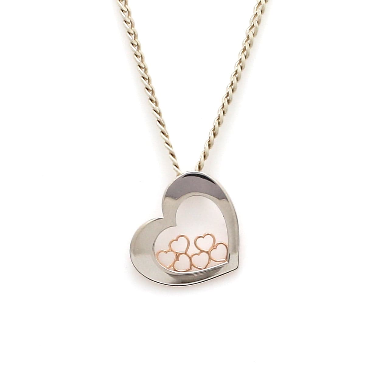 Jewelove™ Pendants Bouquet of Hearts Pendant Rose Gold JL PT P 215