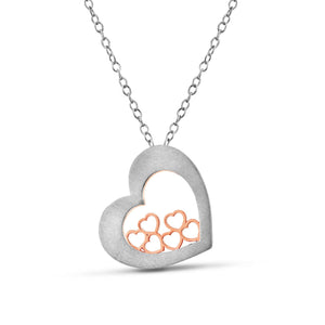 Jewelove™ Pendants Bouquet of Hearts Pendant Rose Gold JL PT P 215