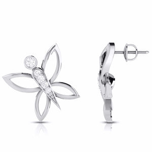 Jewelove™ Pendants & Earrings Butterfly Platinum Diamond Pendant Set JL PT P BT 43-A