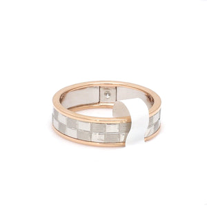 Jewelove™ Rings Chess Couple Rings in Platinum & Rose Gold with Single Diamonds JL PT 1114