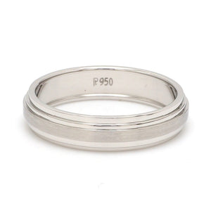 Jewelove™ Rings VVS GH / Men's Band only Classic Yet So Different Platinum Couple Rings JL PT 909