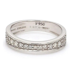 Jewelove™ Rings Complementary Platinum Love Bands with Pathways SJ PTO 211