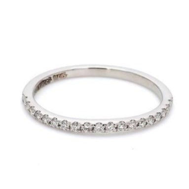 Jewelove™ Rings Curvy Half Eternity Platinum Ring with Diamonds JL PT 585