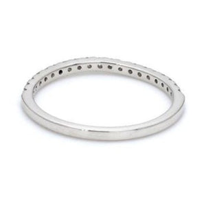 Jewelove™ Rings Curvy Half Eternity Platinum Ring with Diamonds JL PT 585