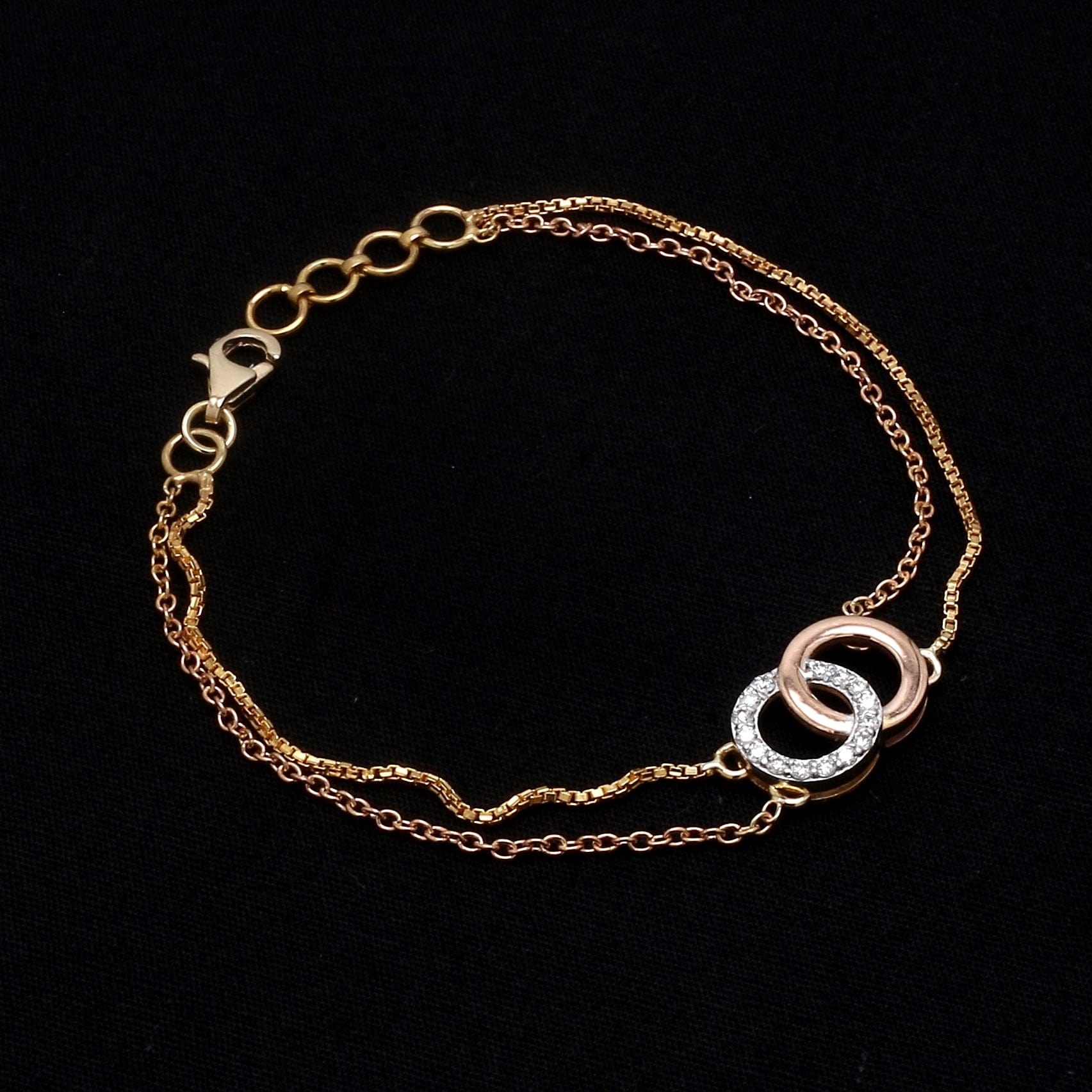 Luxurious 14K Gold Infinity Bracelet - Artisan Crafted | Luck Strings