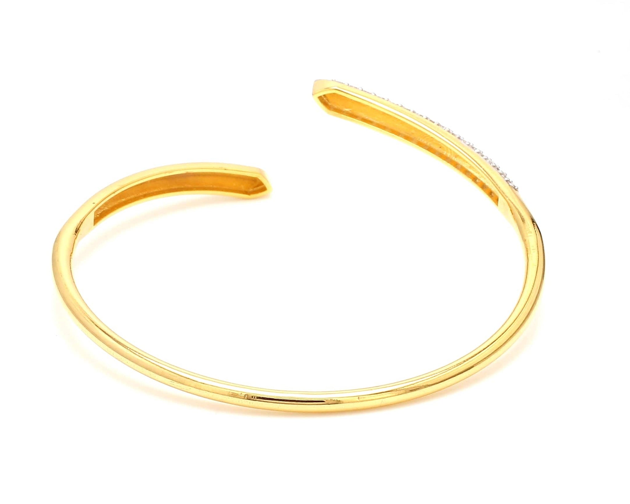 Jewelove™ Bangles & Bracelets Customised 14K Rose Gold Bracelet with Diamonds