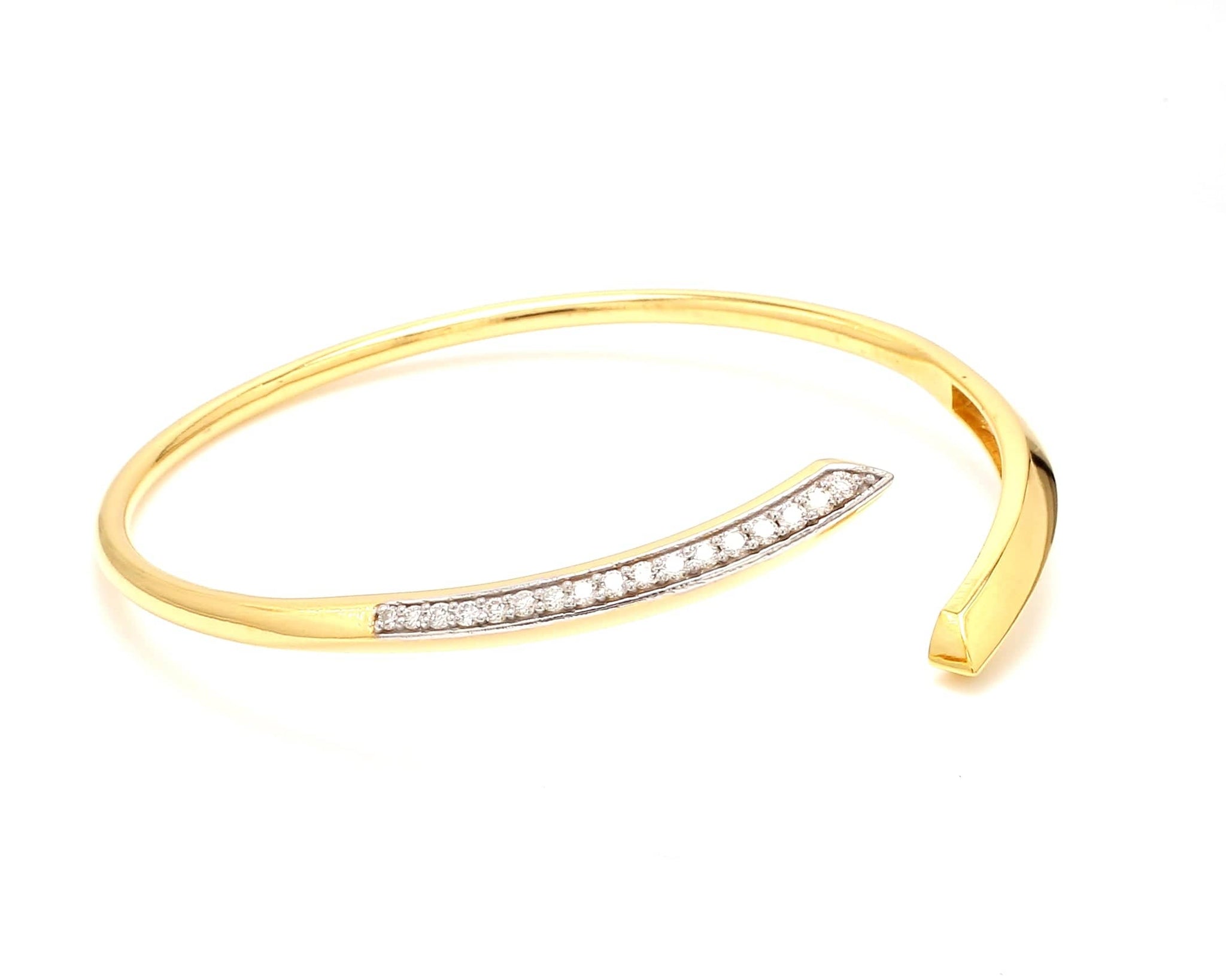 Jewelove™ Bangles & Bracelets Customised 14K Rose Gold Bracelet with Diamonds