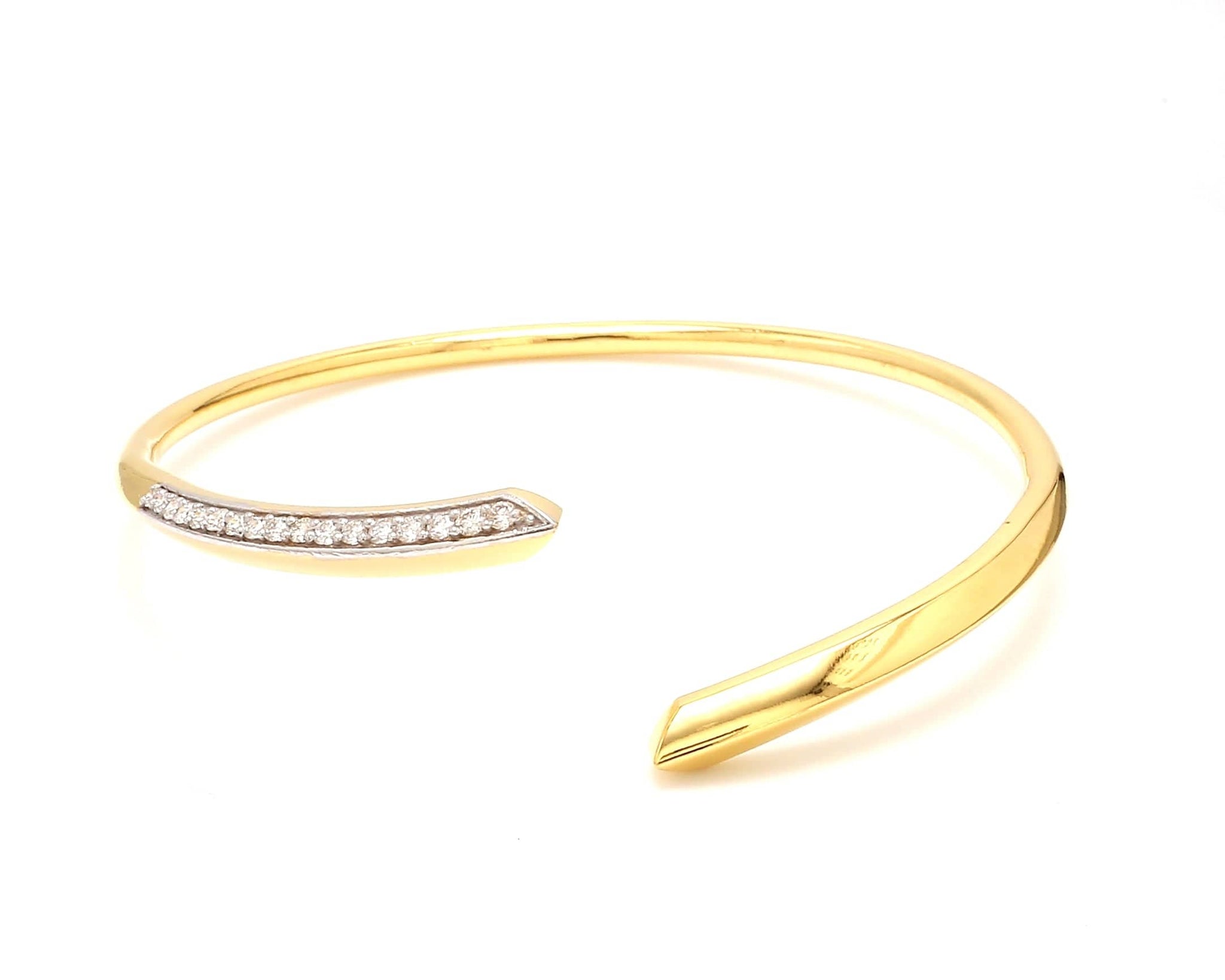 Jewelove™ Bangles & Bracelets Customised 14K Rose Gold Bracelet with Diamonds