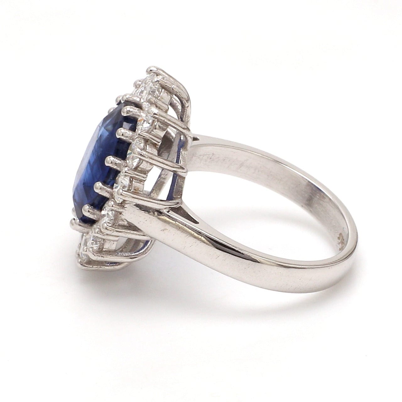 Jewelove™ Rings Customised 18K white gold & kyanite ring with diamonds