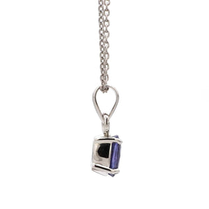 Jewelove™ Pendants Customised Blue Sapphire pendant in Platinum