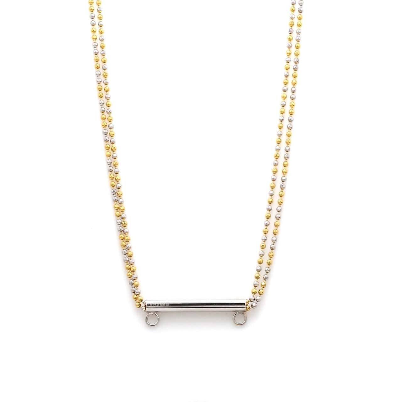 Jewelove™ Chains Customised Platinum Chain with Yellow Gold Rhodium JL PT CH 985