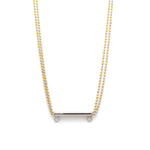 Jewelove™ Chains Customised Platinum Chain with Yellow Gold Rhodium JL PT CH 985