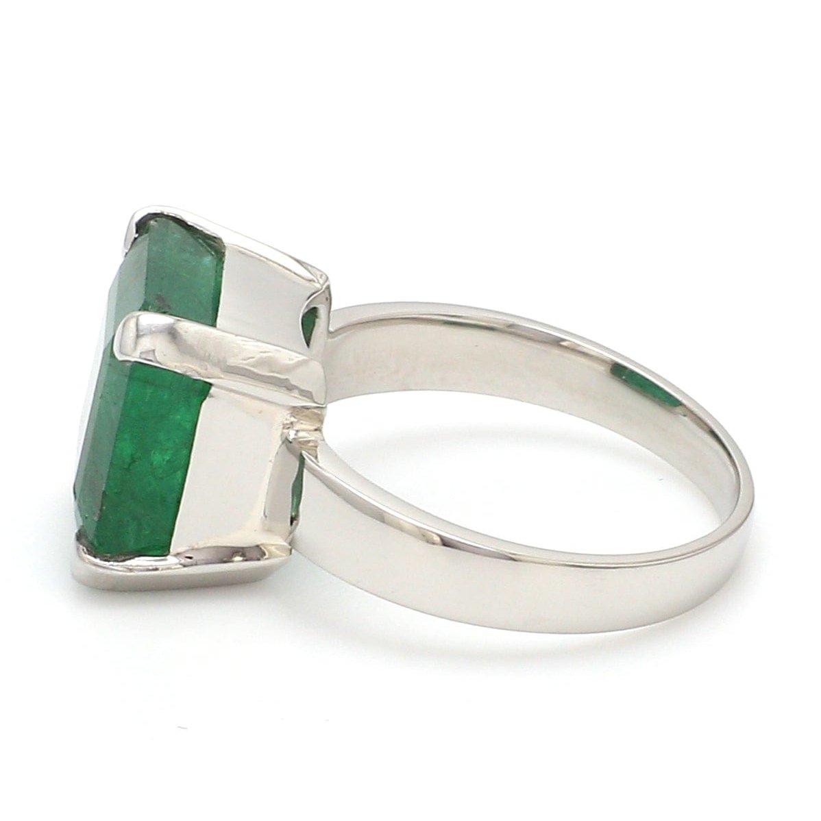 Jewelove™ Rings Customised Platinum Ring with Emerald