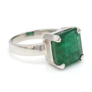 Jewelove™ Rings Customised Platinum Ring with Emerald