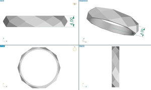 Jewelove™ Rings Customised Platinum Rings Order JL PT 947