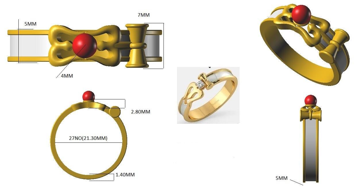 Jewelove™ Customised Rudraksh Rings