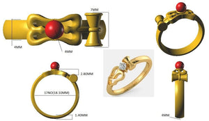 Jewelove™ Customised Rudraksh Rings