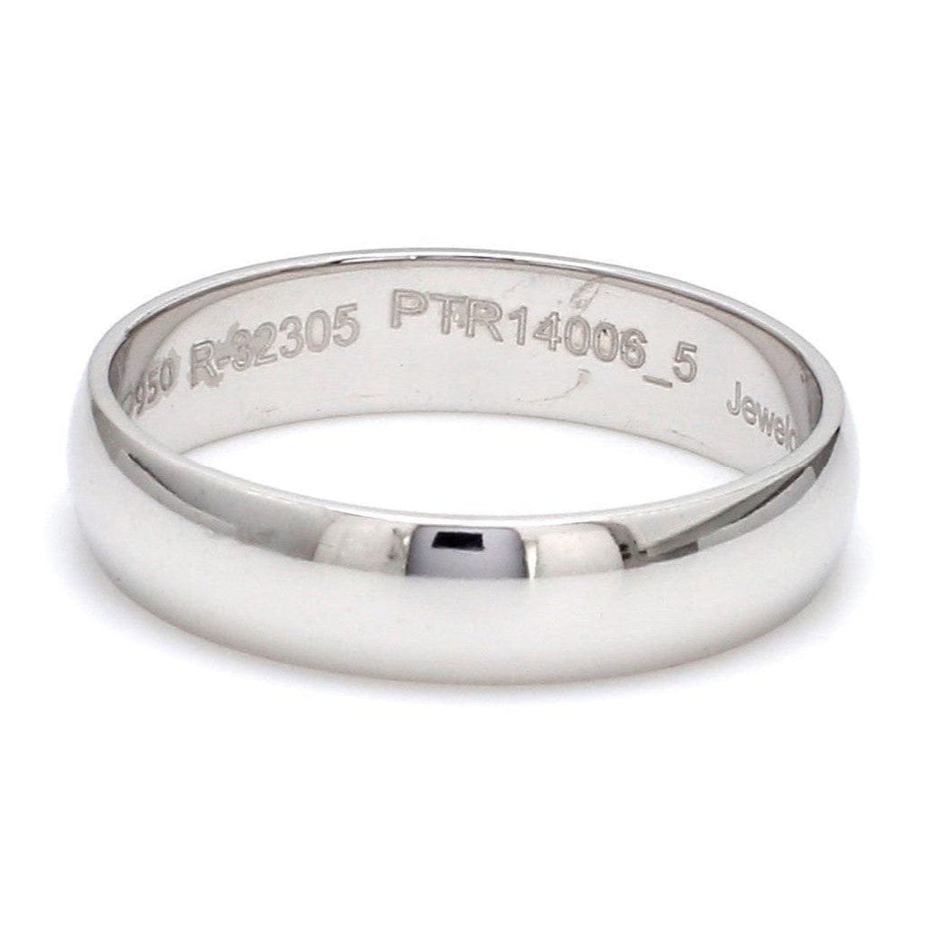 Jewelove™ Rings Customised Sound Wave Platinum Rings JL PT 586