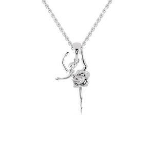 Jewelove™ Pendants Dancing Ballerina Plain Platinum Pendant for Women JL PT P 1215