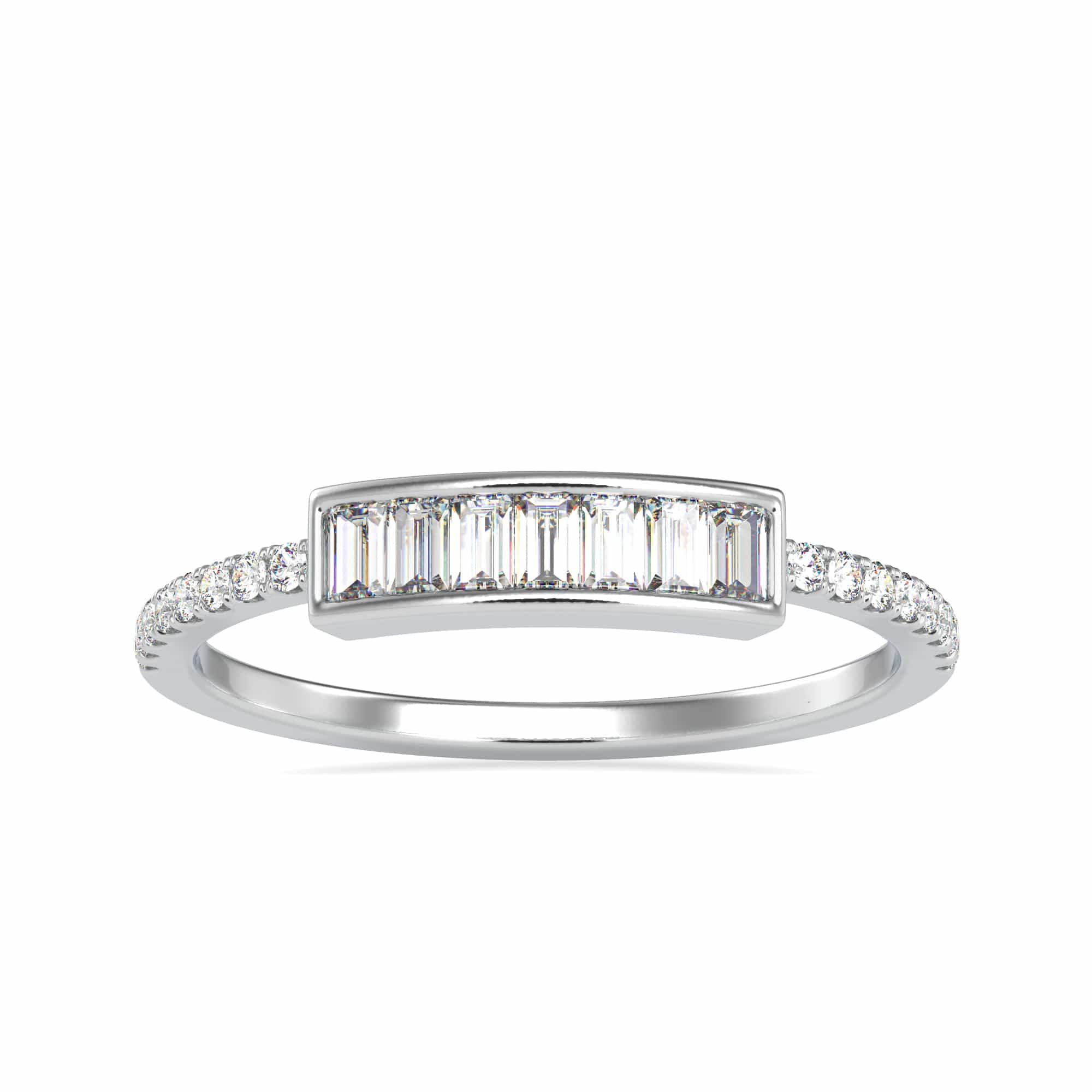 Vintage Style Engagement Ring - Art Deco Baguette Diamond Cluster Ring –  ARTEMER
