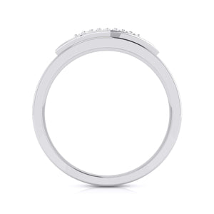 Jewelove™ Rings Designer Diamond Platinum Love Bands JL PT R-8026