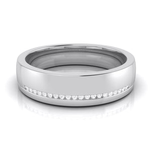 Jewelove™ Rings Designer Diamond Platinum Love Bands JL PT R-8033