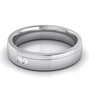 Jewelove™ Rings Designer Diamond Platinum Love Bands JL PT R-8044