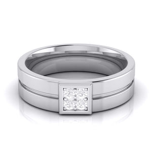 Jewelove™ Rings Designer Diamond Platinum Ring for Women JL PT R-8029