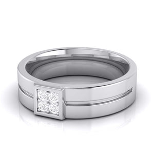 Jewelove™ Rings Designer Diamond Platinum Ring for Women JL PT R-8029