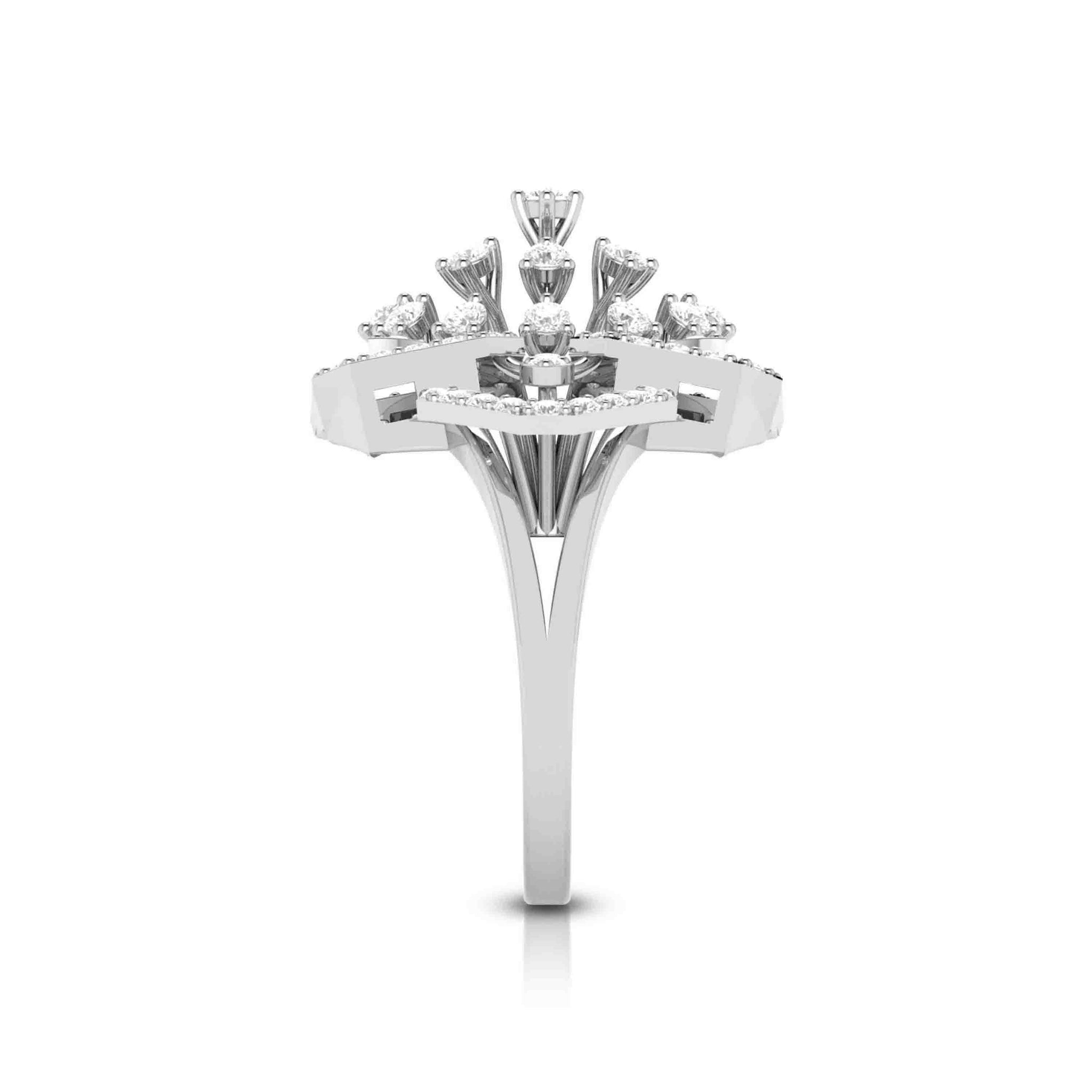 Jewelove™ Rings Designer Diamond ring in Platinum for Women JL PT R-003