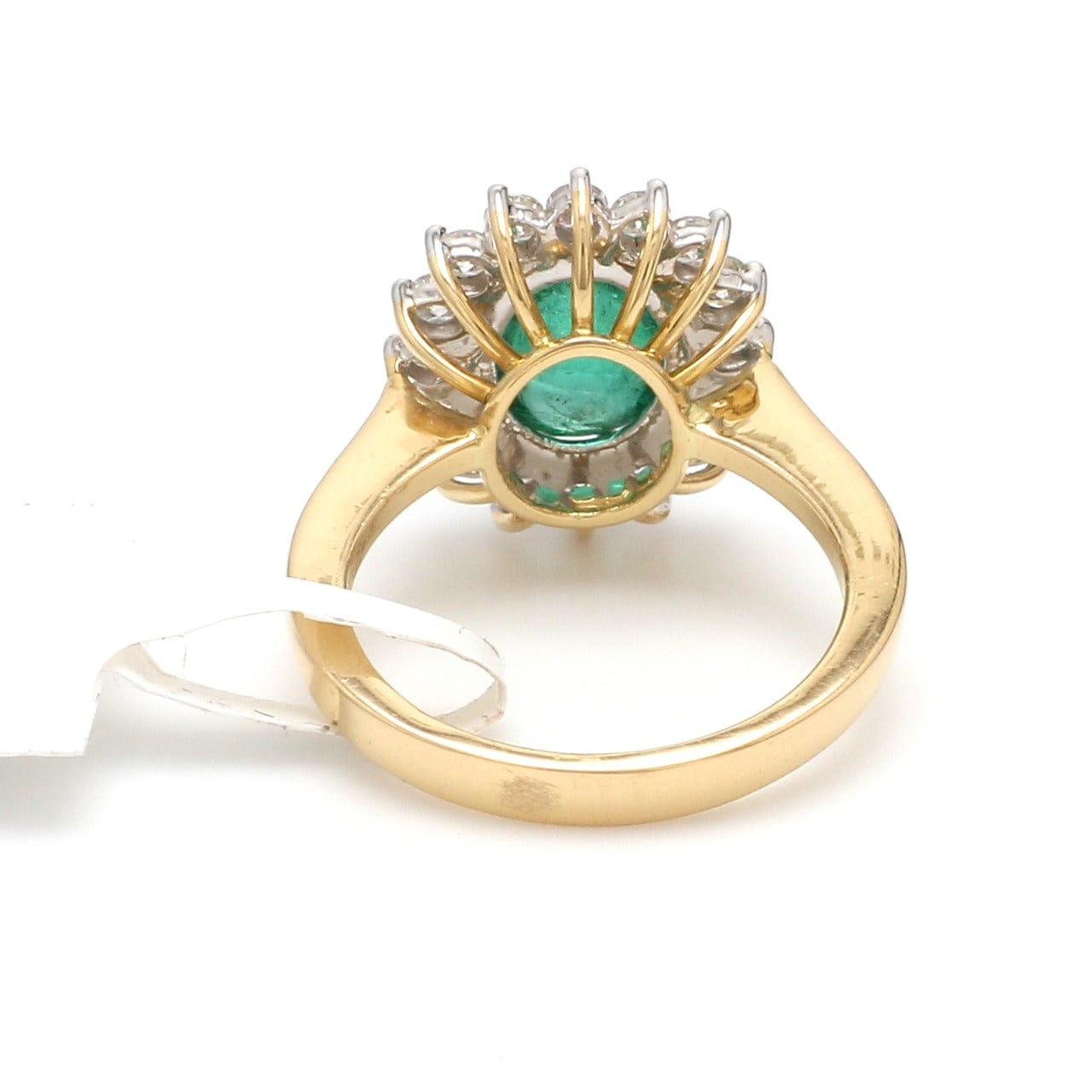Emerald Ring with Diamonds - Natural Emerald Ring - G&D Unique Designs
