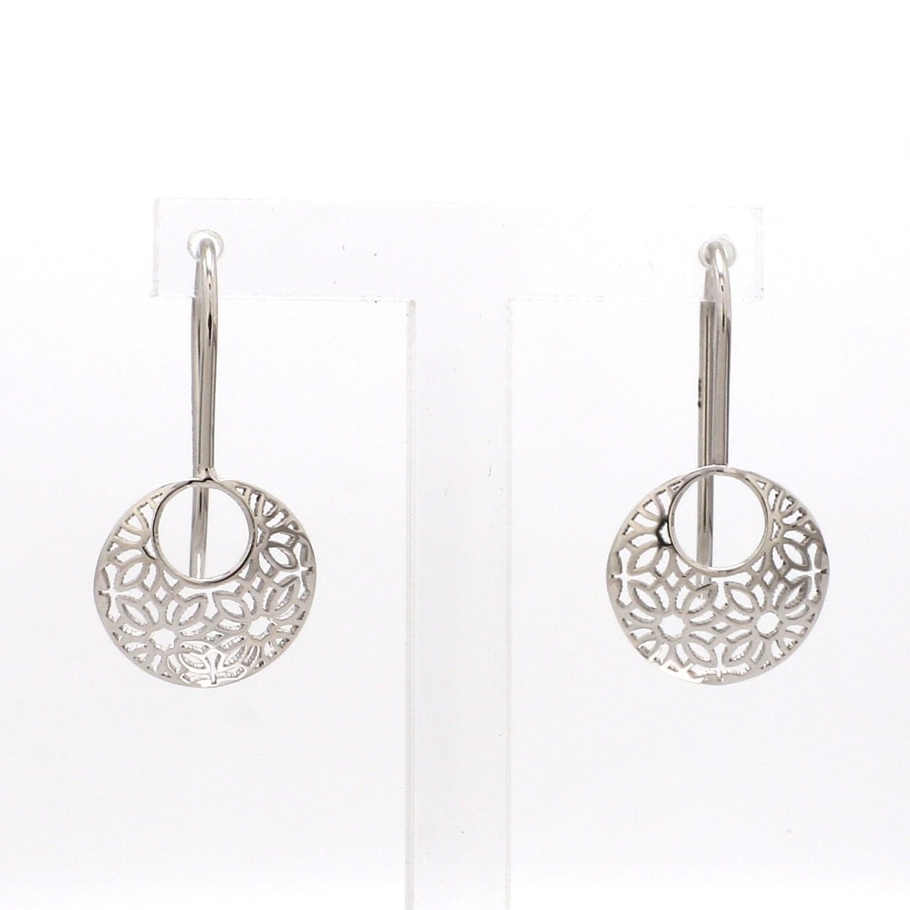 Jewelove™ Earrings Designer Filigree Platinum Earrings for Women JL PT E 200